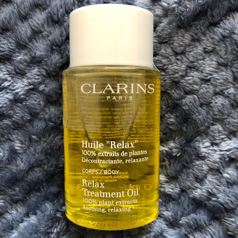 CLARINS “Huile” Relax Body Treatment Oil 3.4 fl oz (100ML) 100% Plant Extracts